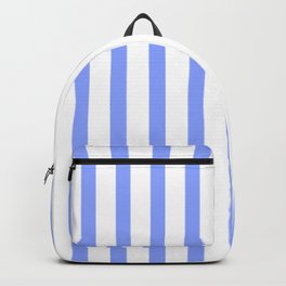 BLUE VERTICAL STRIPES Backpack | Preppy, Vertical, Vertivallines, Verticalstripes, Lines, Simplebasic, Bluestripes, Blue, Classic, Pattern 