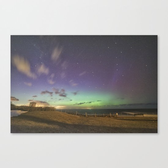 St. Patrick's Day Aurora in Rockport Canvas Print