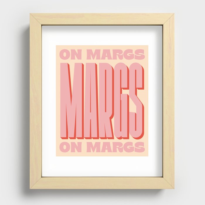 Margs On Margs On Margs Recessed Framed Print