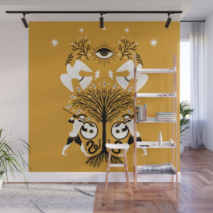 The Greek Tree Wall Mural By Thewellkeptthing