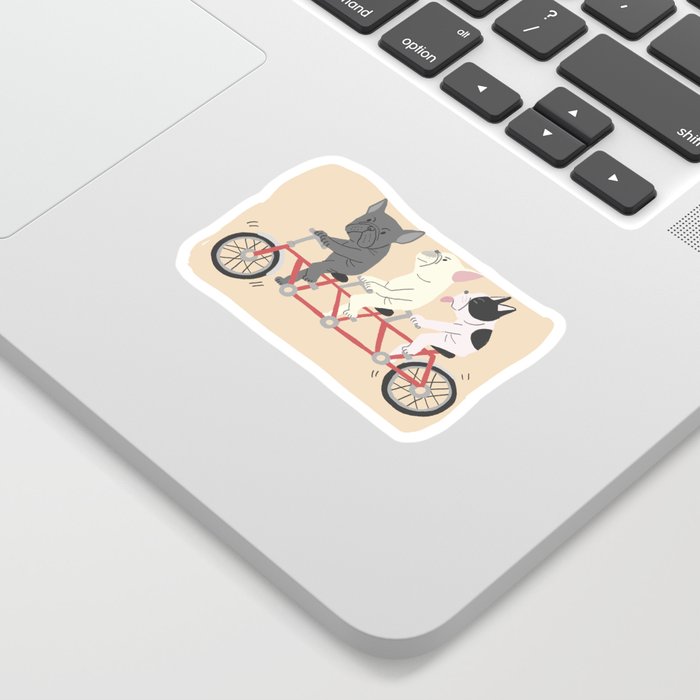 tandem bike Sticker