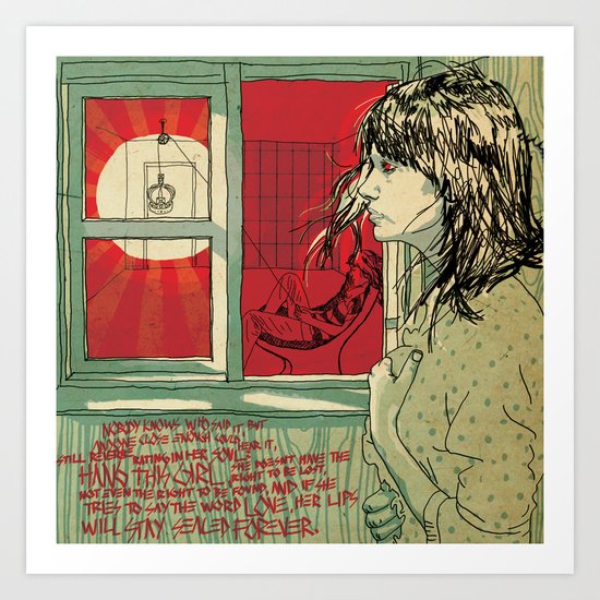 hang this girl Art Print