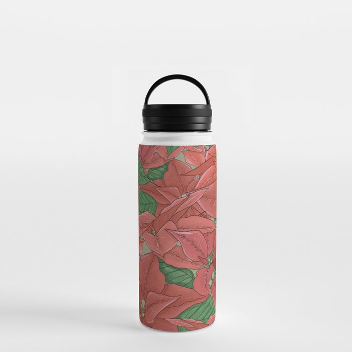 Poinsettia Water Bottle