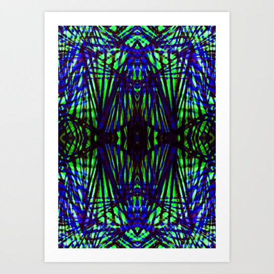Blue jungle Art Print