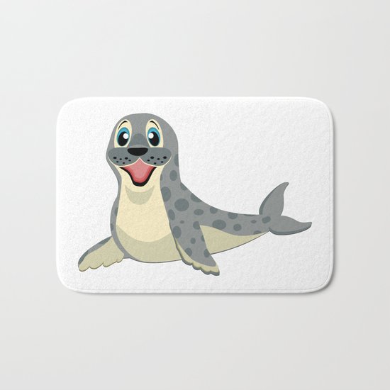 Smiling Baby Seal Bath Mat