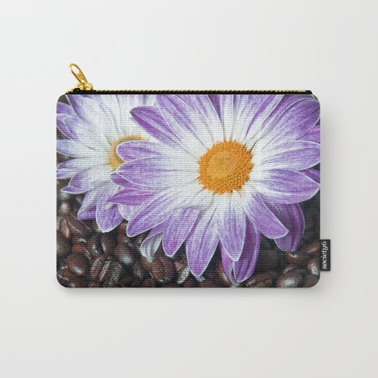 COFFEE & VIOLET DAISY Carry-All Pouch
