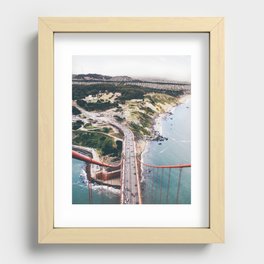 Golden Gate Bridge San Francisco: "I rise above" Recessed Framed Print