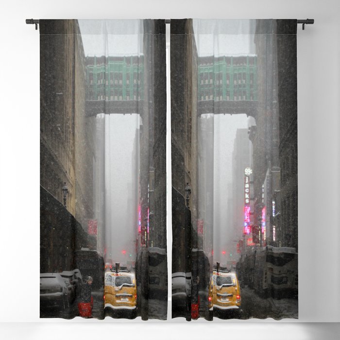 Snow Empire - NYC Blackout Curtain