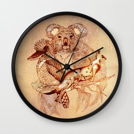 Australian Wildlife Wall Clock