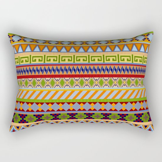 Tribal Aztec Patterns Rectangular Pillow
