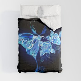 Butterfly blue fantasy  Comforter