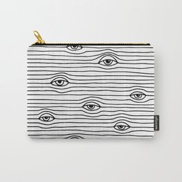 PEEPING TOM [BLK & WHT] Carry-All Pouch
