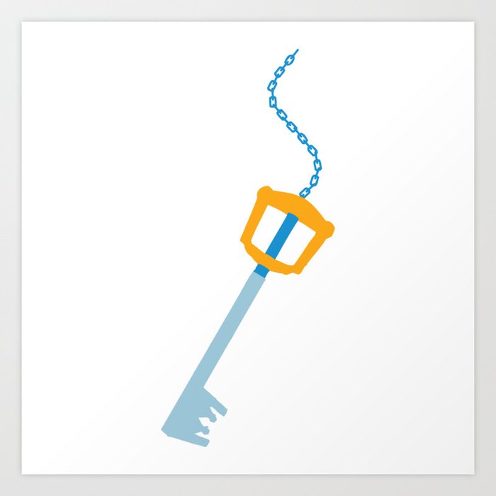 Sora S Keyblade Art Print By Azza1070 Society6 It's a tad too big but it. sora s keyblade art print by azza1070