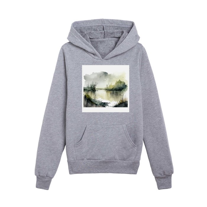 Whispers of the River Kids Pullover Hoodie