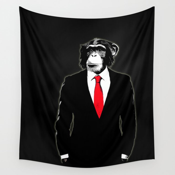 Domesticated Monkey Wall Tapestry
