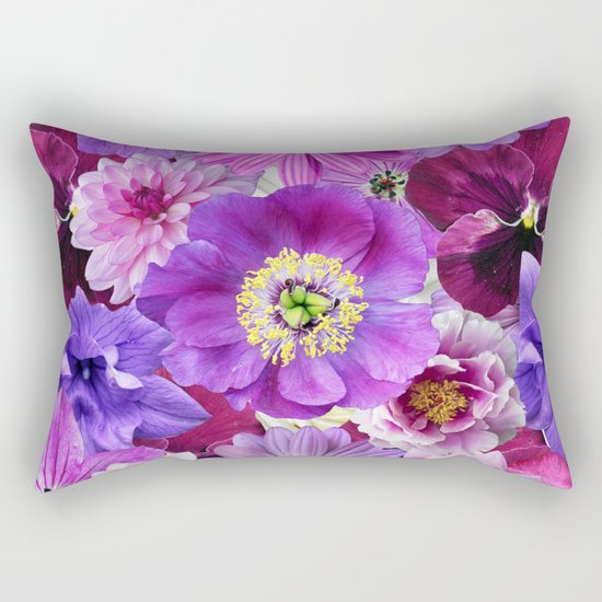 PURPLE FLOWERS Rectangular Pillow