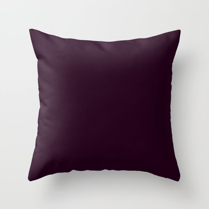 Eggplant Purple Color Scheme Home Decor Throw Pillow