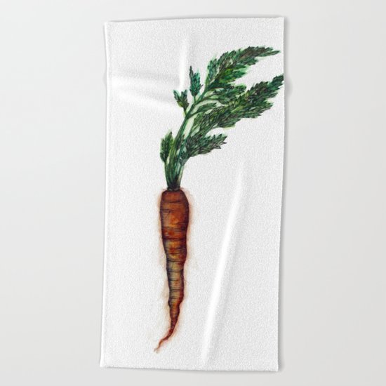 Rooted: The Carrot Beach Towel