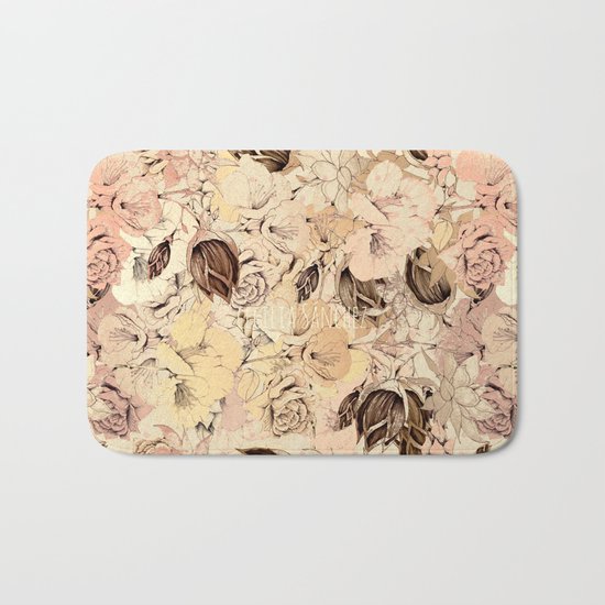 pattern Flowers Bath Mat
