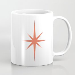 Orange Mid Century Starburst Mug
