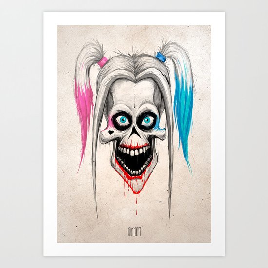 harley quinn Art Print