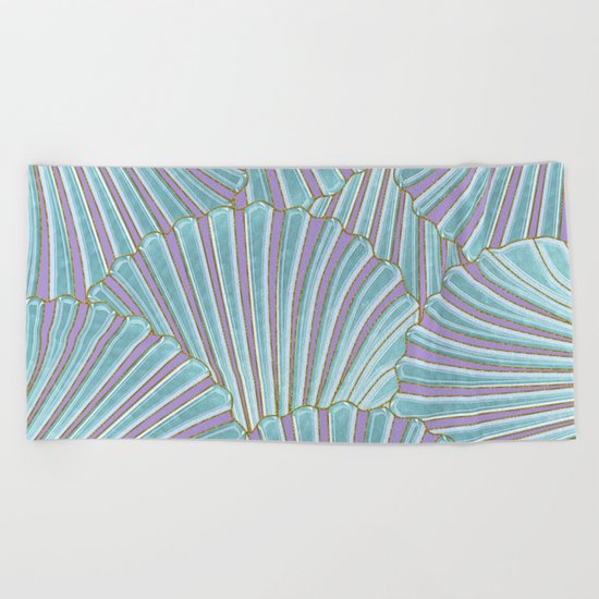 INTO THE DEEP (abstract pattern) Beach Towel