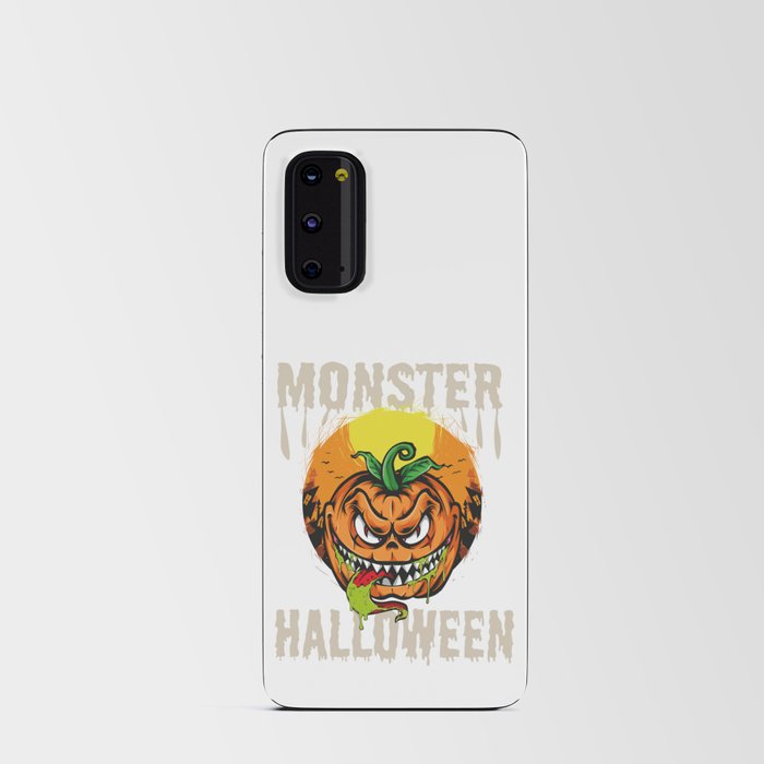 Monster pumpkin Halloween Android Card Case
