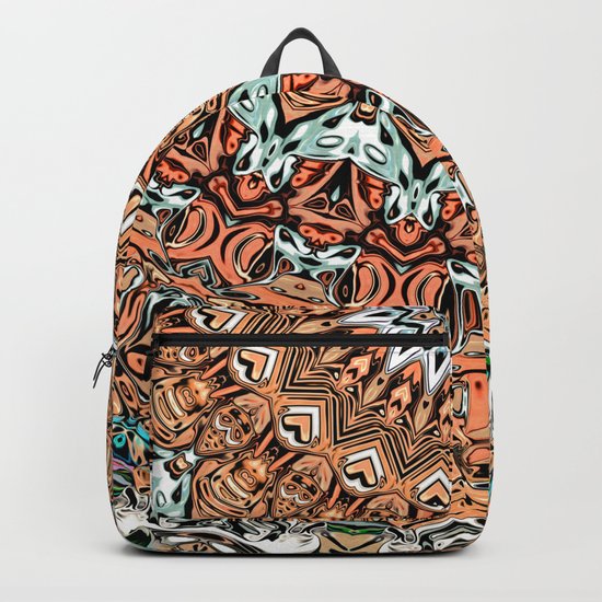Abstract Orange Sun Backpack