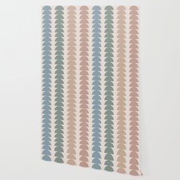 Maude Pattern- Vintage Multicolor Wallpaper | Boho, Minimal, Pattern, Mid Century Modern, Graphicdesign, Blue, Geometric, Modern, Minimalist, Retro 