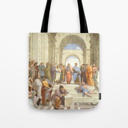 The School of Athens Raphael Painting Tote Bag