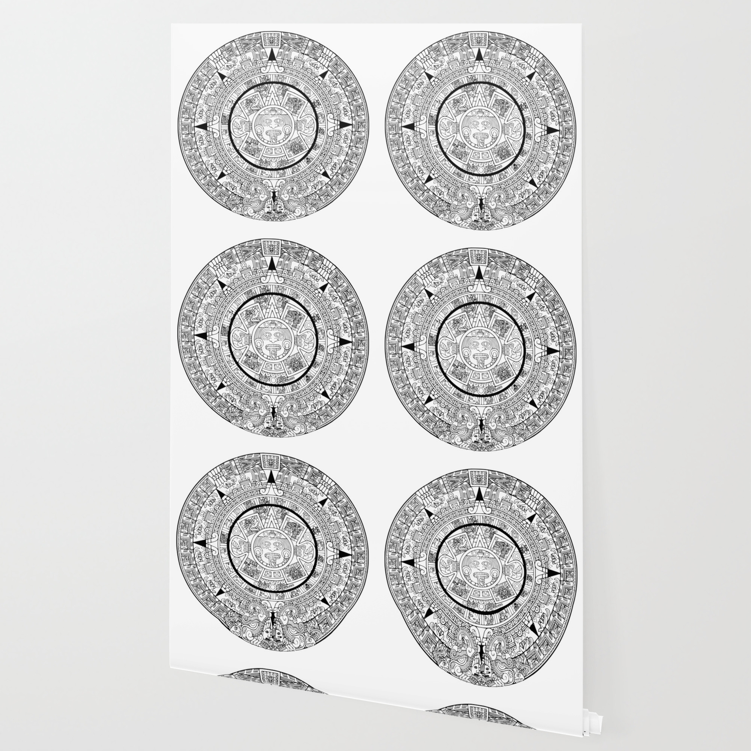 Aztec Calendar Wallpaper By Shut Fotografia Society6