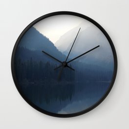 Grand Teton Lake Reflection Wall Clock