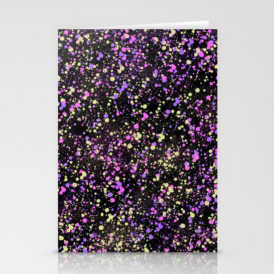 Paint Splatter Stationery Cards