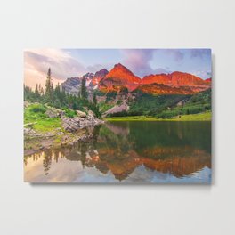 Rocky Mountain Glow Metal Print