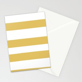 Yellow and White Horizontal Line - Stripe Pattern Pairs DE 2022 Popular Color Candelabra DE5431 Stationery Card