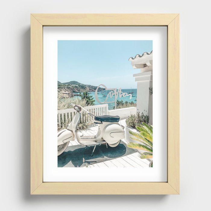 Cotton in Ibiza Recessed Framed Print