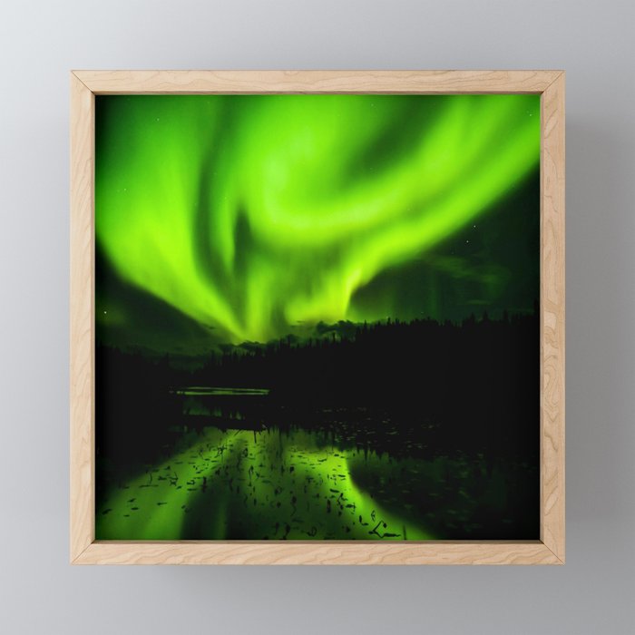 Northern Lights (Aurora Borealis) 4. Framed Mini Art Print