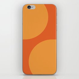 Retro Mid-Century Modern Arches in Orange and Yellow iPhone Skin