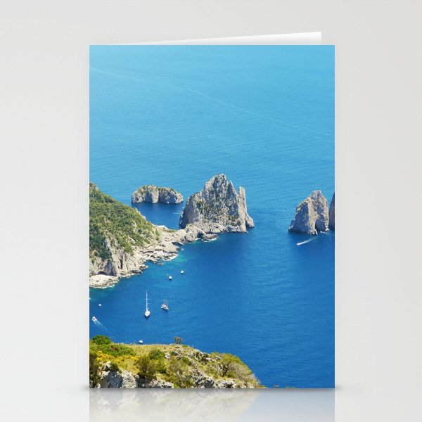 Capri Rocks View Photo | Italy Europe Nature Landscape Stationery Cards