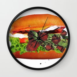 Burger & Roses · Red Roses Wall Clock