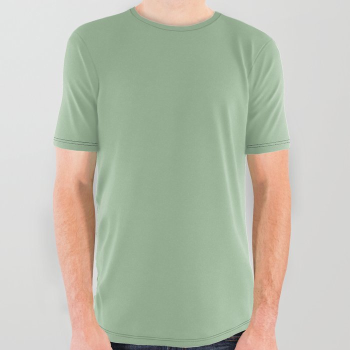 Plant Stem Green All Over Graphic Tee