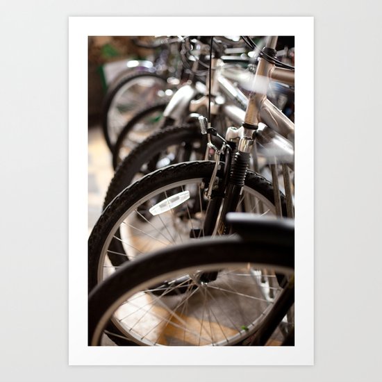 Bicycles Art Print
