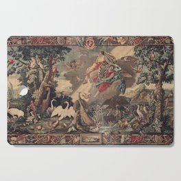 Antique 17th Century 'Air' English Landscape Tapestry Cutting Board