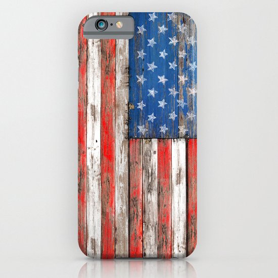 USA Vintage Wood iPhone & iPod Case