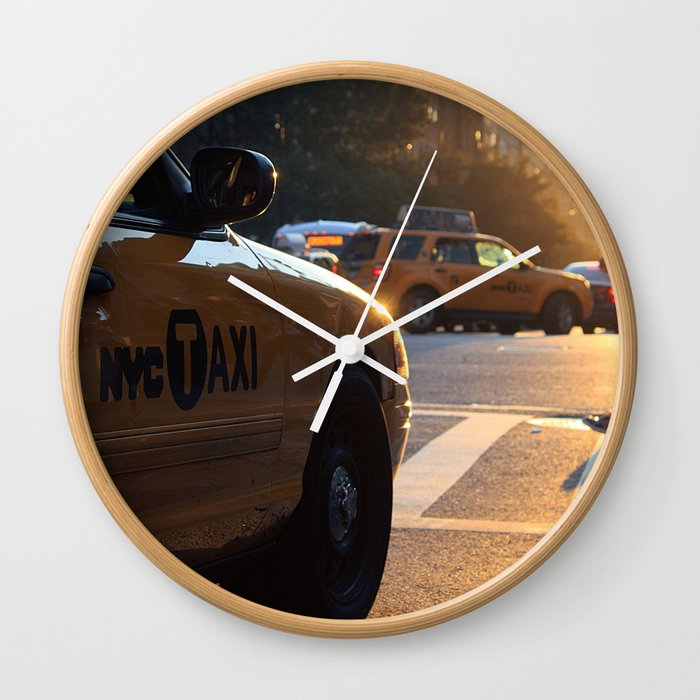 Sunset On 14th St. Wall Clock