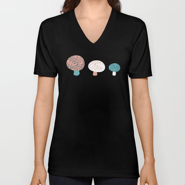 Toadstools (Aquatic) V Neck T Shirt