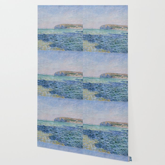 Shadows On The Sea At Pourville By Claude Monet Wallpaper By Palazzoartgallery Society6