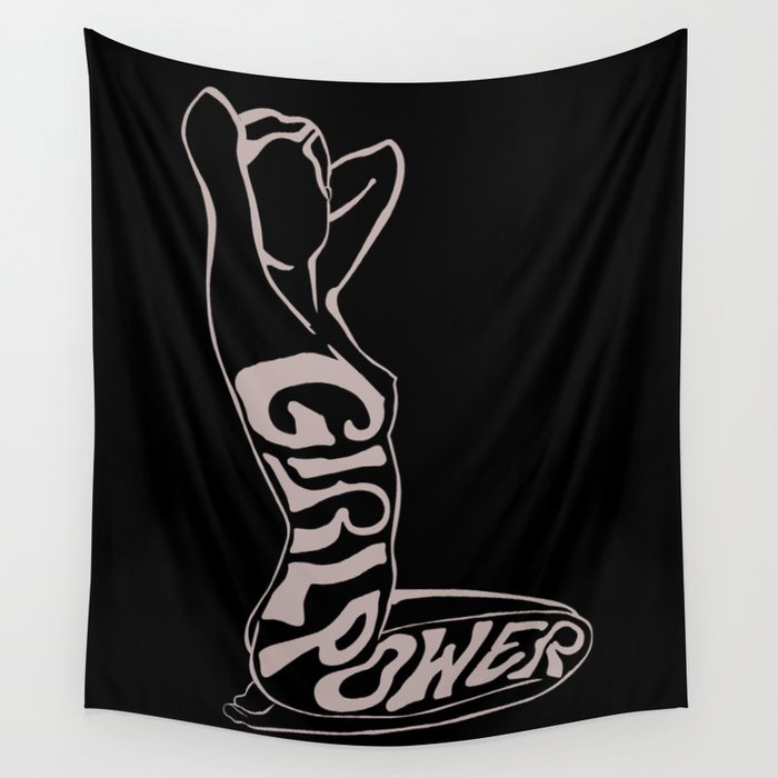 girlpower Wall Tapestry by Dix Sept Mai Society6