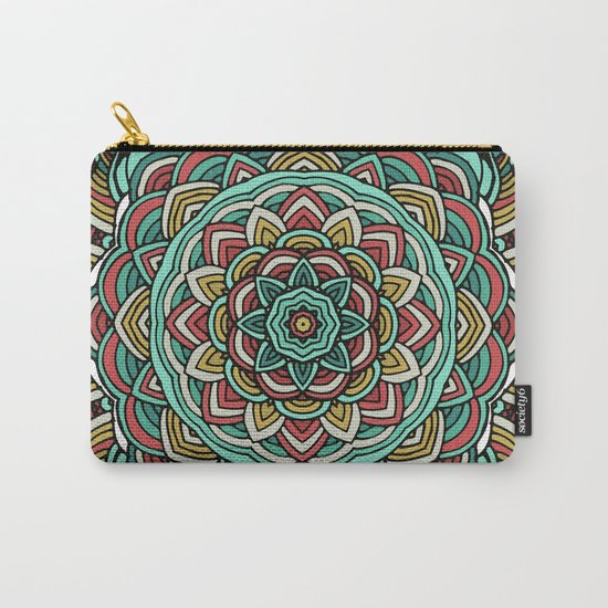 Colored mandala Carry-All Pouch