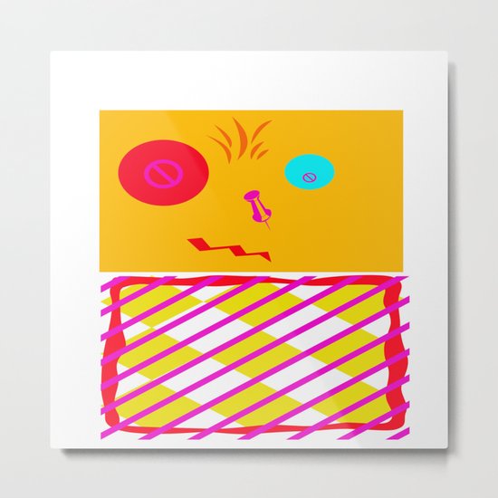 Mustard Dachi Metal Print